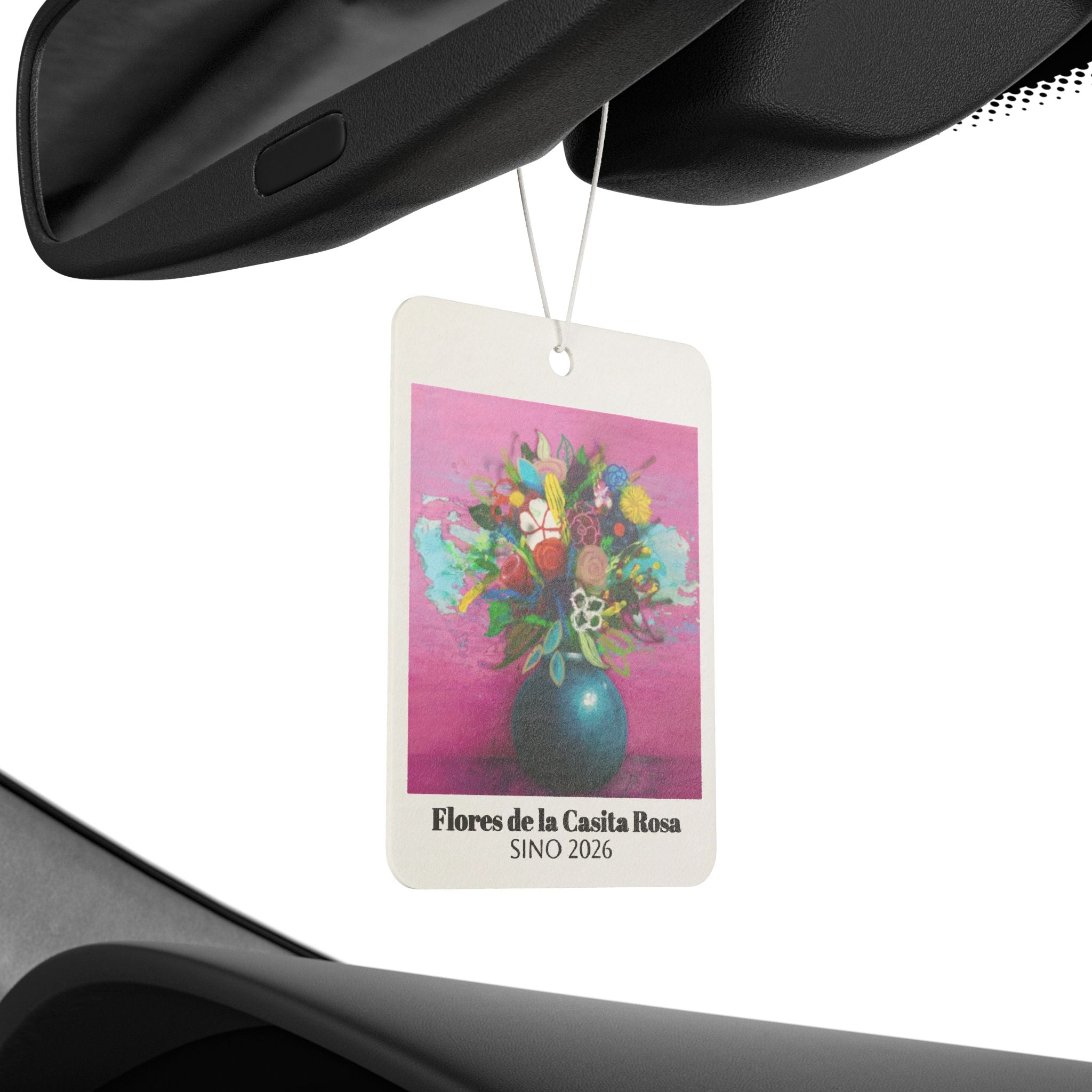 Flores de la Casita Rosa Car Air Freshener