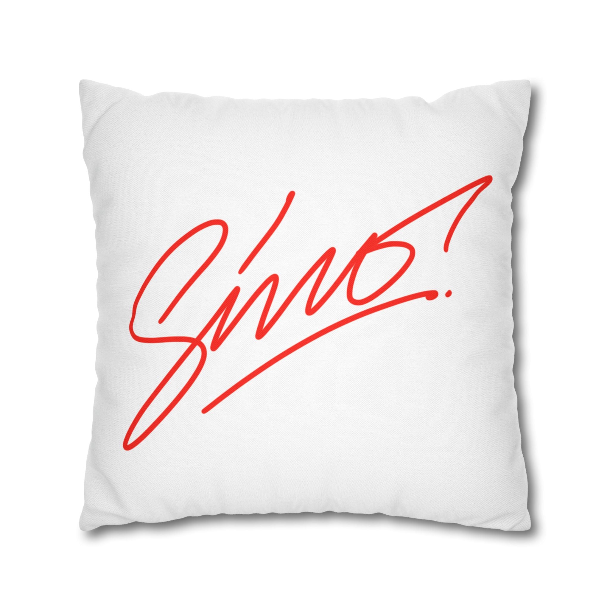 Classical Statue & Doves Decorative Pillowcase — Artistic Surreal Throw Pillow Cover
