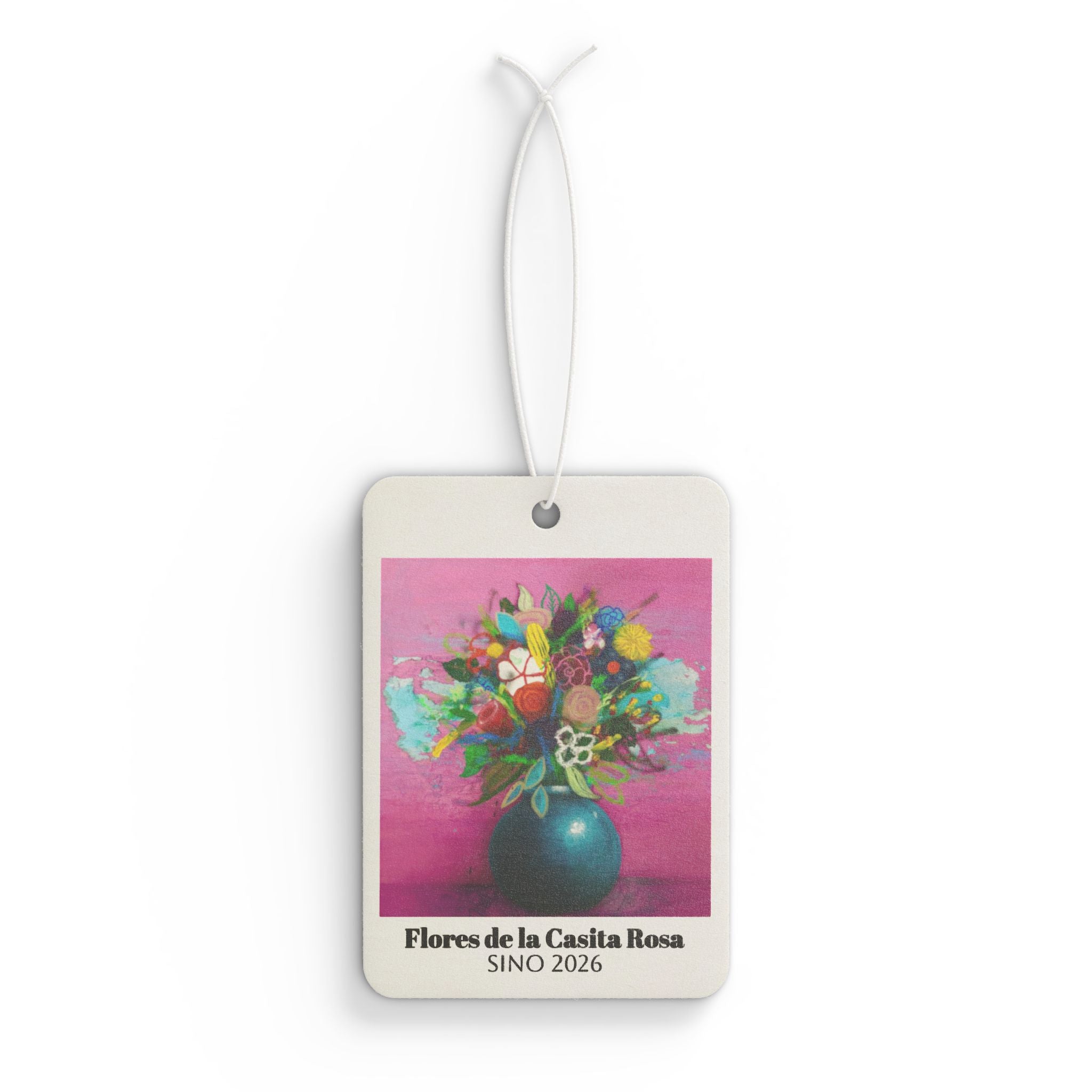 Flores de la Casita Rosa Car Air Freshener
