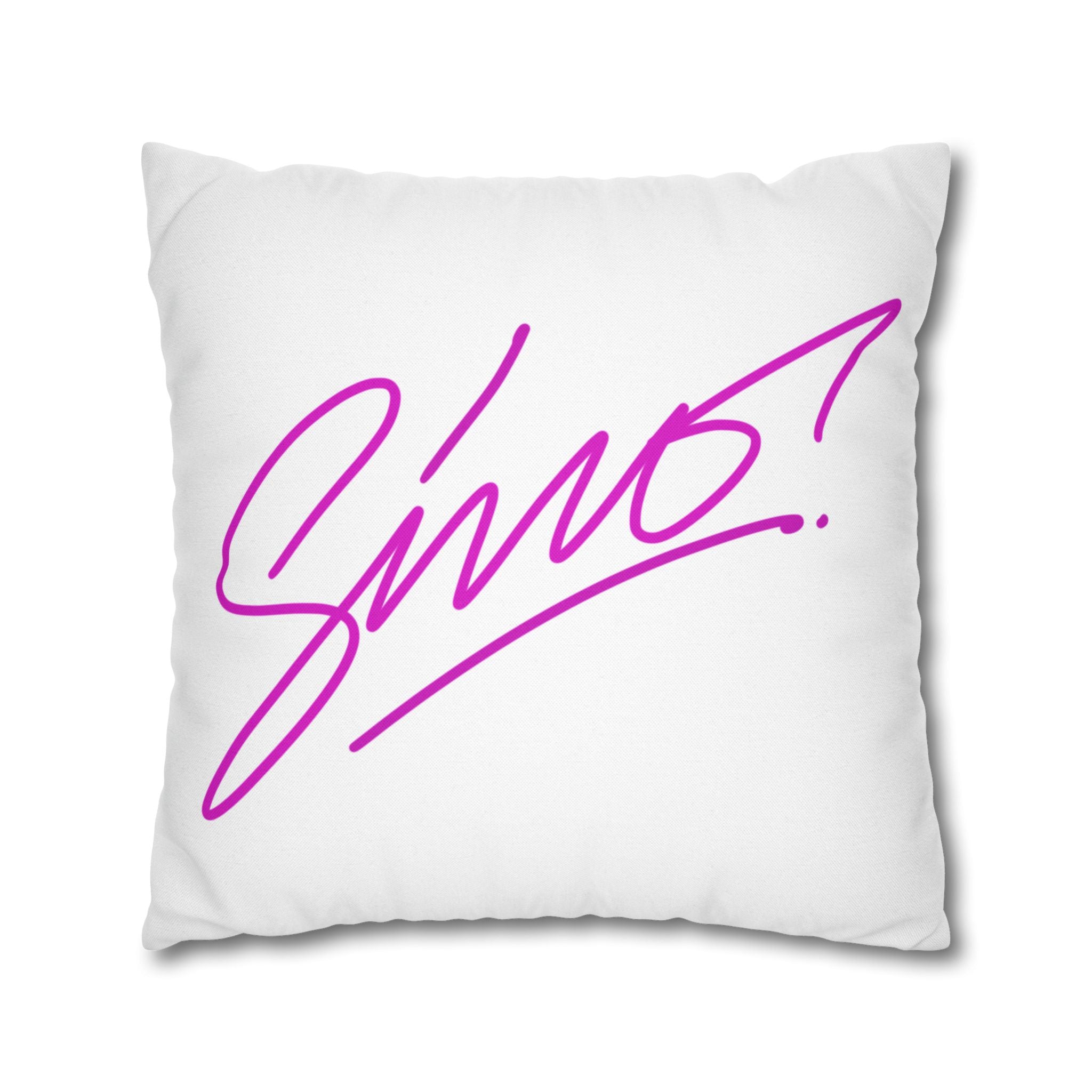 Vibrant Graffiti Cross Square Pillowcase