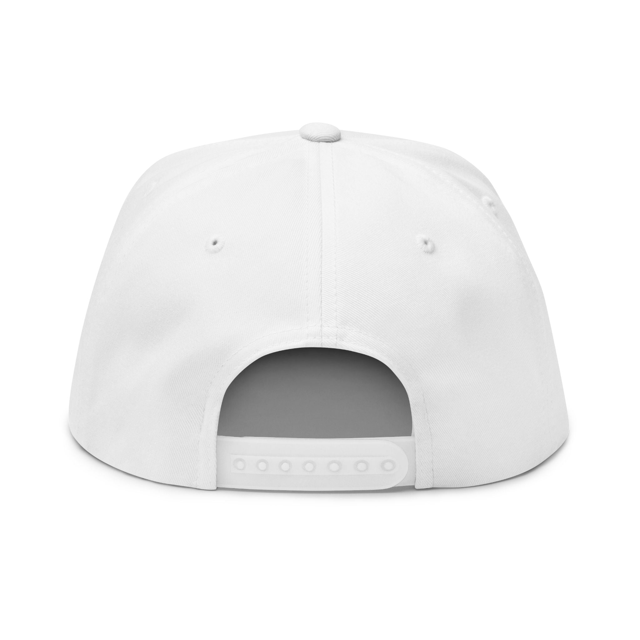 Sino Sino Embroidered Flat Bill Cap — Retro Stacked Logo Snapback