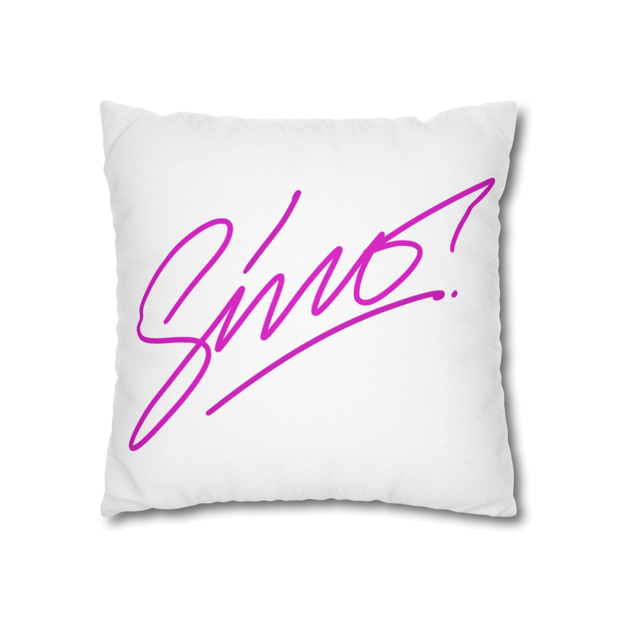 Vibrant Graffiti Cross Square Pillowcase