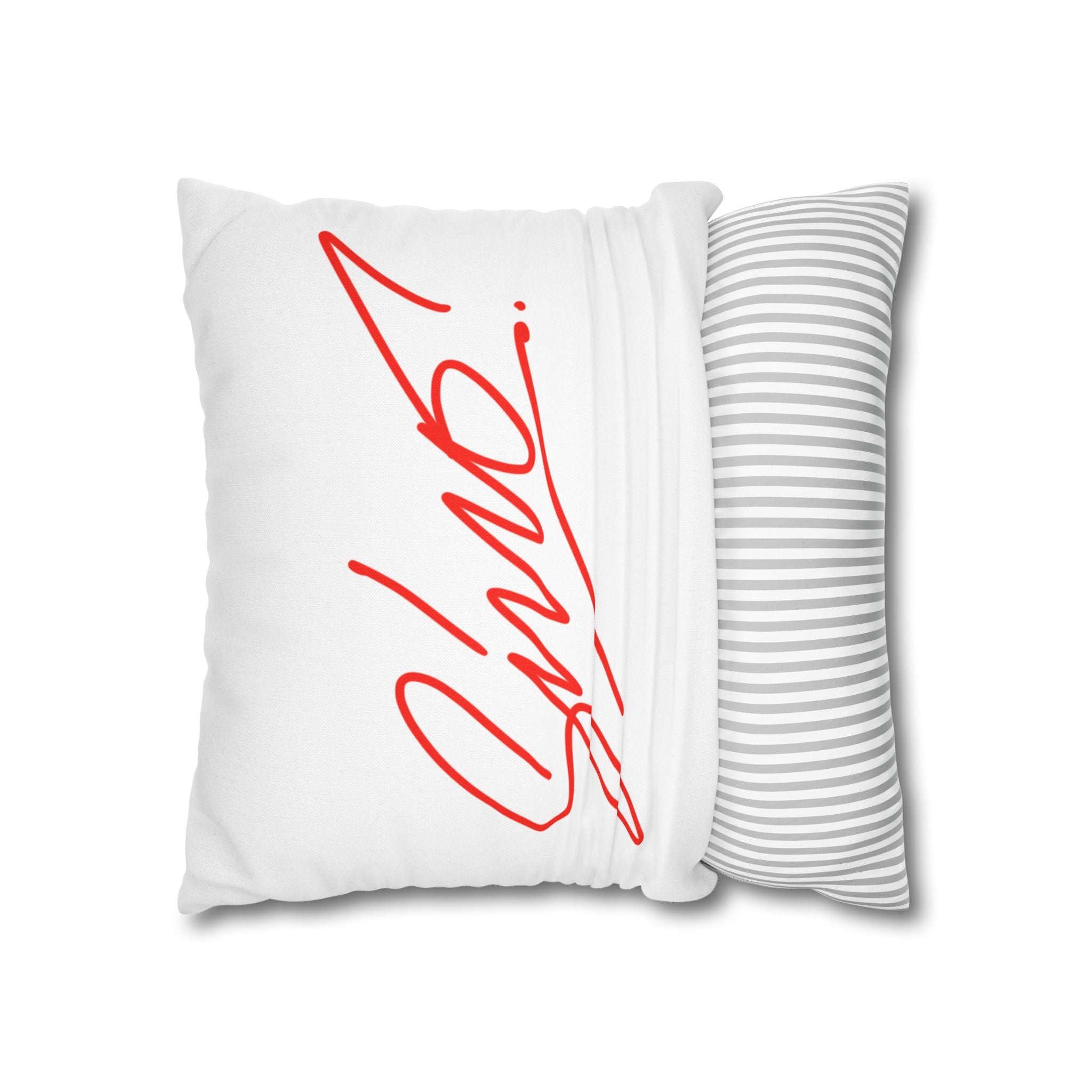 Classical Statue & Doves Decorative Pillowcase — Artistic Surreal Throw Pillow Cover