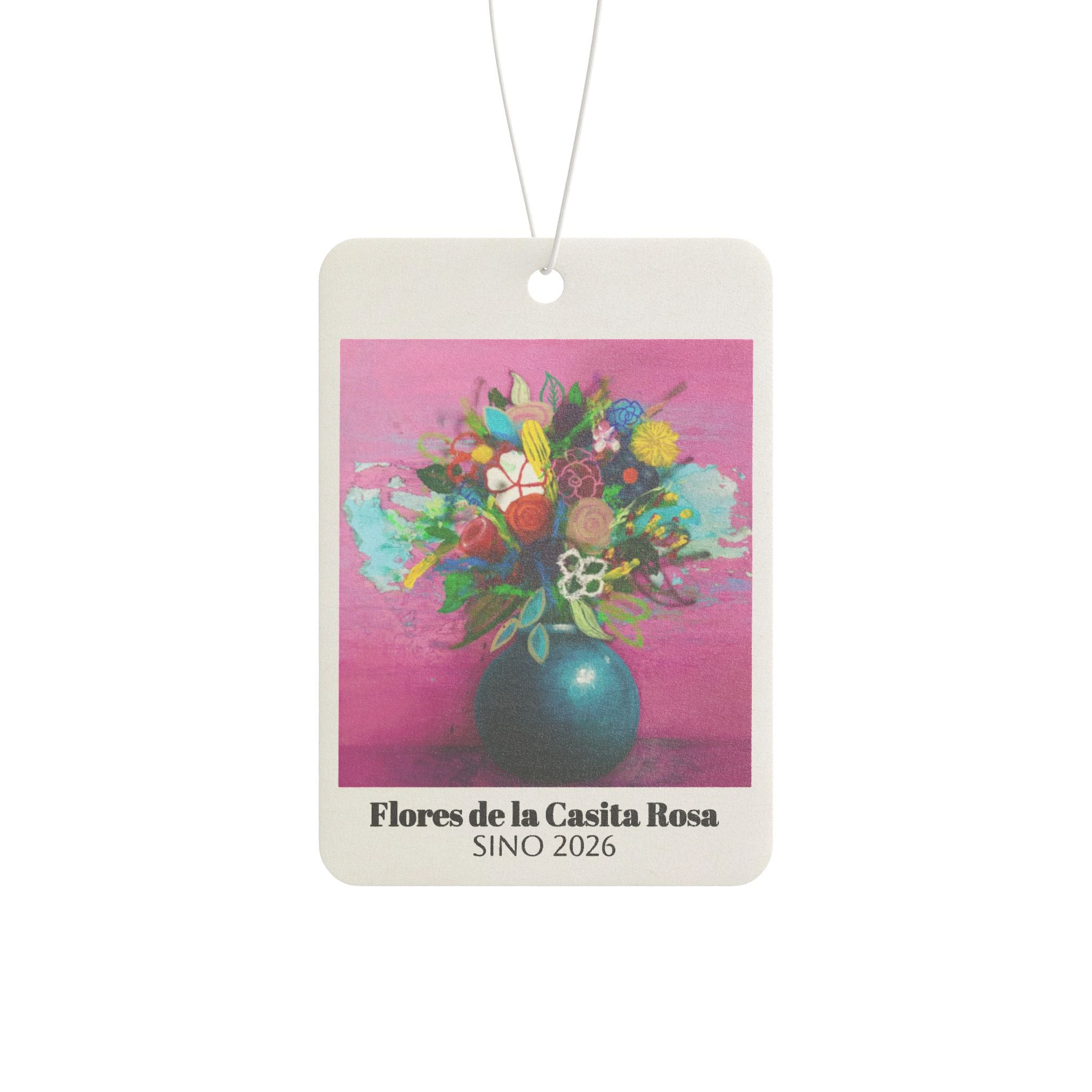 Flores de la Casita Rosa Car Air Freshener