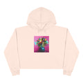 Flores de la Casita Rosa Crop Hoodie